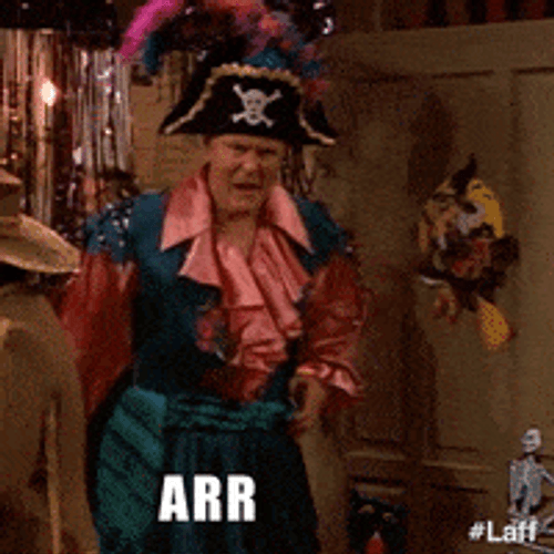 Pirate Entrance Arrr Mateys GIF