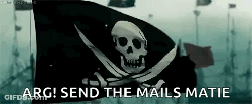Pirate Flag Skull Crossbones Arg Send Mails Matie GIF