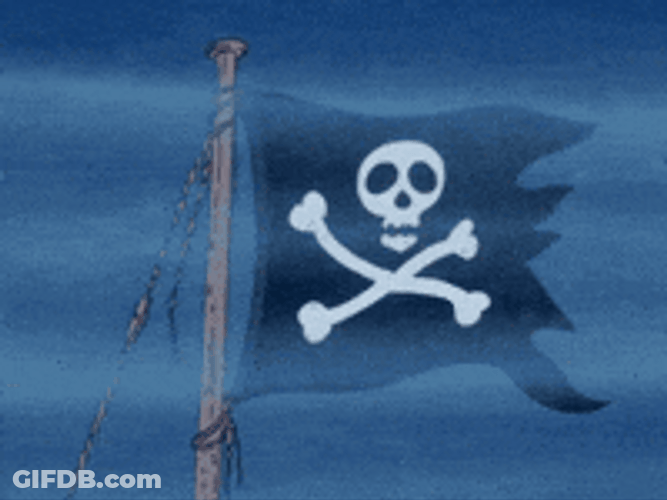Pirate Skull Flag GIF