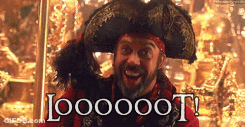 Pirate Smiling Says Loooot GIF