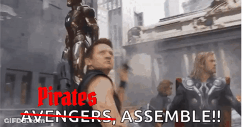 Pirates Avengers Assemble Man With Gun GIF