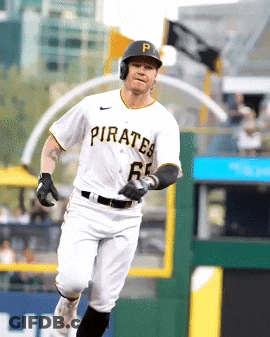 Pirates Baseball Player Running GIF