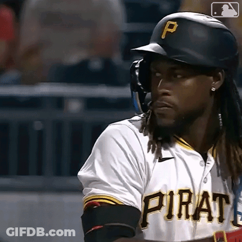 Pirates Baseball Player With Headphones GIF
