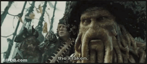 Pirates Saying The Kraken GIF