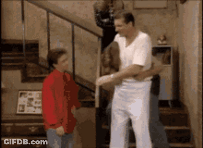 Pissed Al Bundy Funny Bonking Someone GIF
