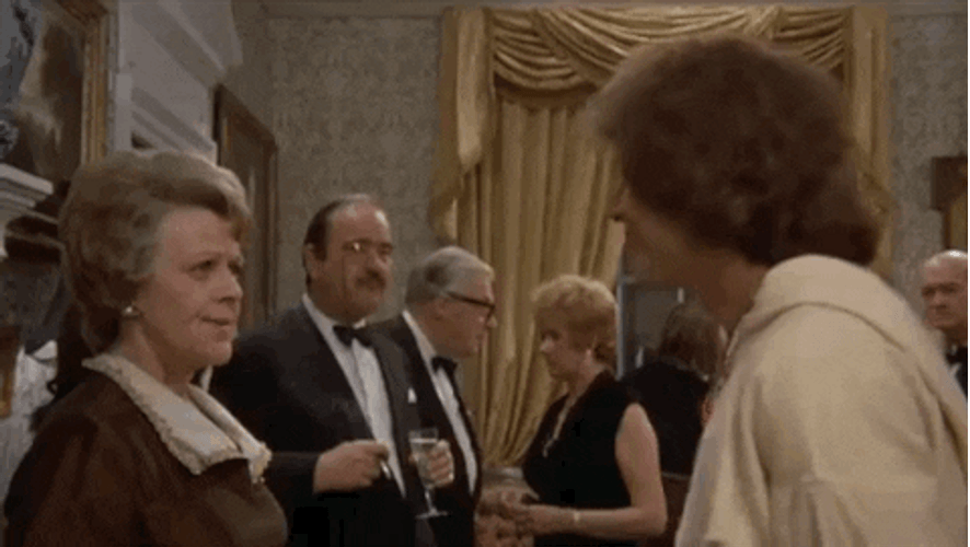Pissed Lady Tossing Drink GIF