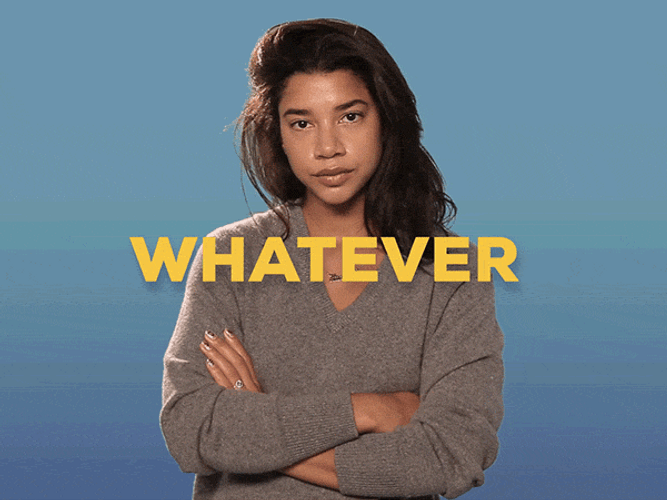 Pissed Whatever Eyeroll GIF