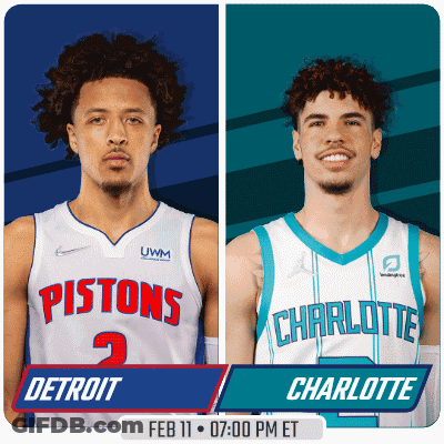 Pistons And Charlotte Players Poster GIF