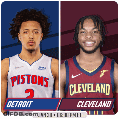 Pistons And Cleveland Basketball Game Jan 30 GIF