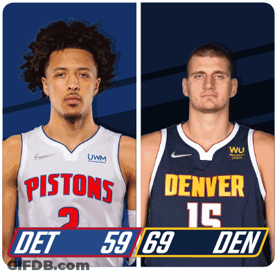 Pistons And Denver Basketball Players GIF