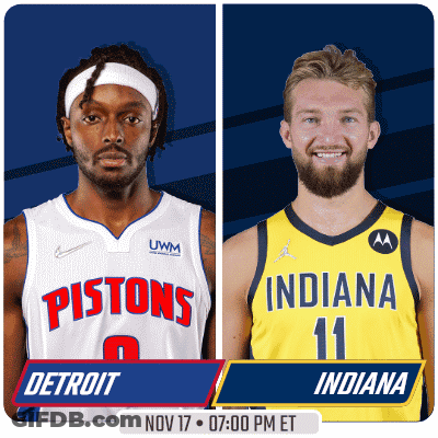 Pistons And Indiana Basketball Players GIF