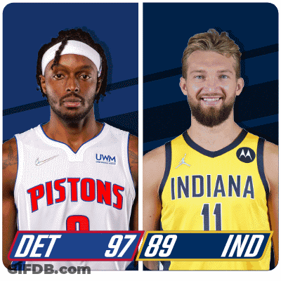Pistons And Indiana Basketball Players GIF