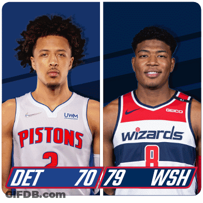 Pistons Player And Wizards Player GIF