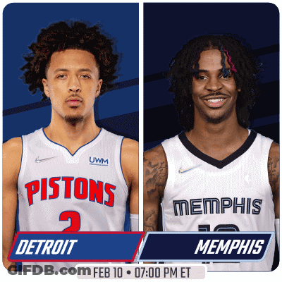 Pistons Vs Memphis Basketball Game February 10 GIF