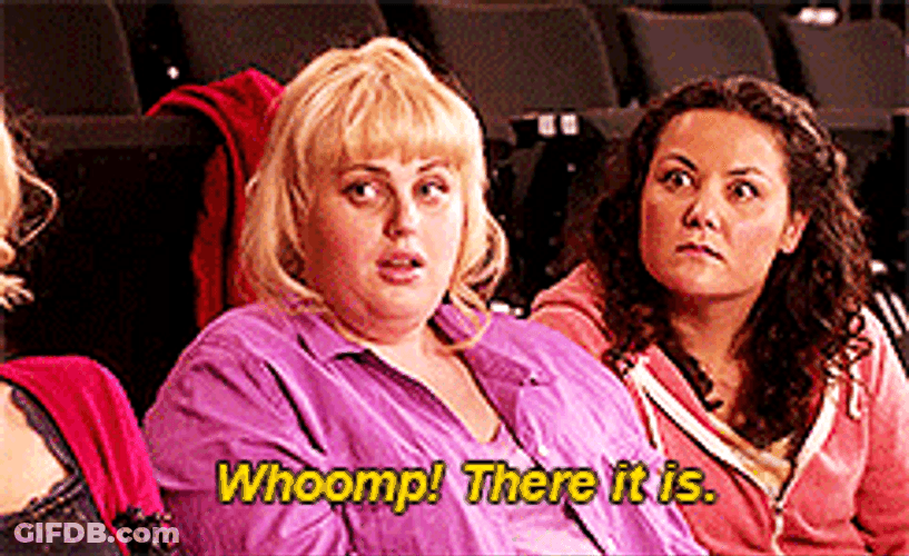 Pitch Perfect Amy Whoomp There It Is GIF
