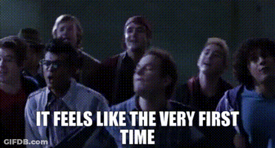 Pitch Perfect Guys Singing Like The First Time GIF