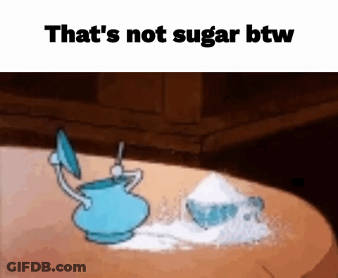 Pitcher And Cup With That's Not Sugar Btw GIF