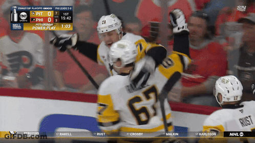 Pittsburgh Penguins Vs Philadelphia Phillies Hockey Game GIF