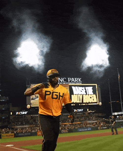 Pittsburgh Pirates Carlos Santana With The Team GIF