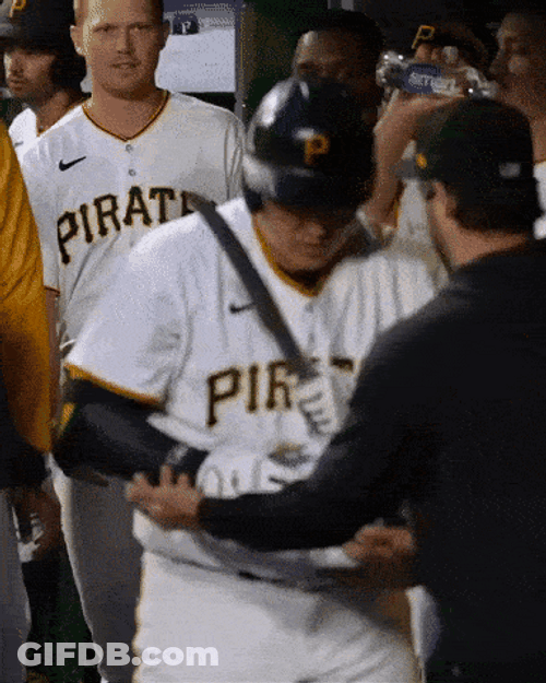Pittsburgh Pirates Ji-Man Choi With Sword GIF