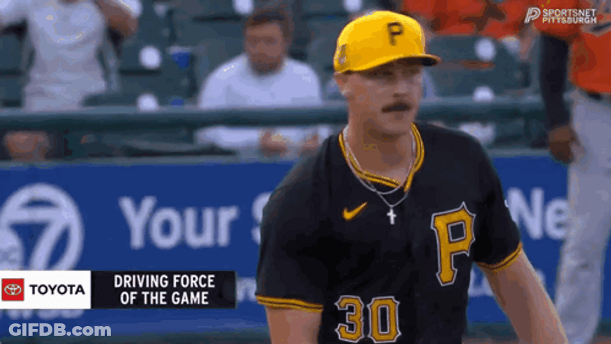 Pittsburgh Pirates Paul Skenes Nod GIF