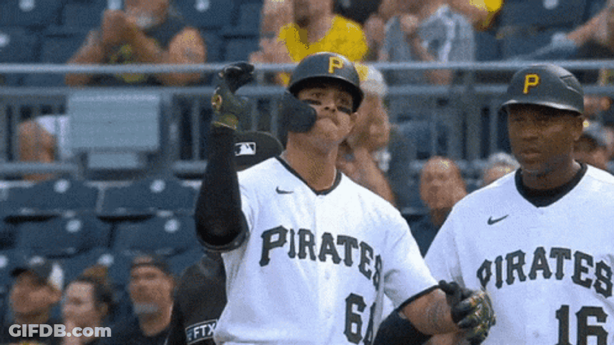 Pittsburgh Pirates Tarrik Brock And Bligh Madris GIF