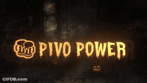 Pivo Power Lit Up In Dark Forest GIF