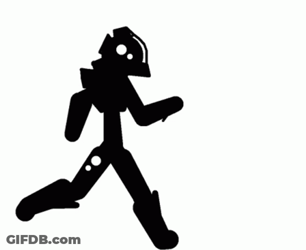 Pivot Animated Robot Strolling GIF