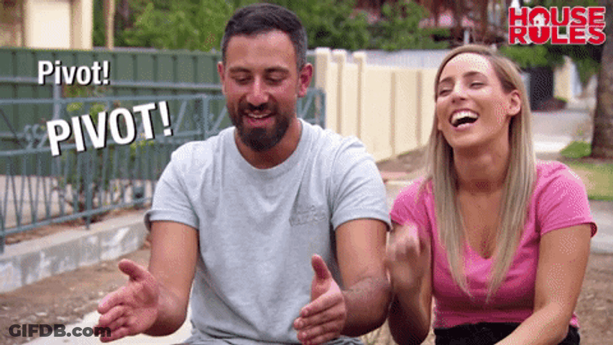 Pivot Cute Couple House Rules GIF