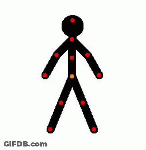 Pivot Point Stickman Dancing Animation GIF