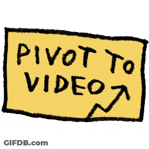 Pivot To Video Animated Art GIF