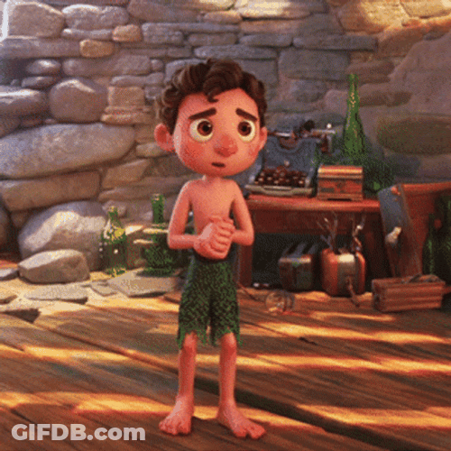 Pixar Stressed Out Luca Paguro GIF