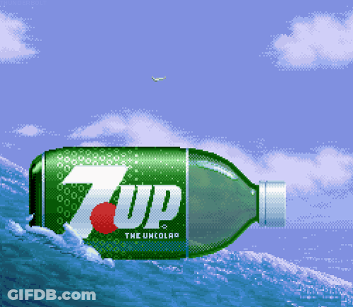 Pixel Art 7Up The Uncola GIF