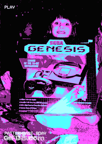 Pixel Art Advertisement For Sega Genesis GIF