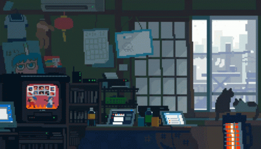 Pixel Art Animated Toyoi Yuuta GIF