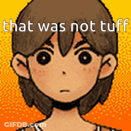 Pixel Art Boy Saying That Was Not Tuff GIF