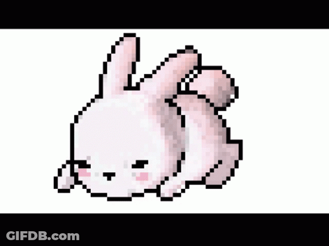 Pixel Art Bunny Rabbit GIF