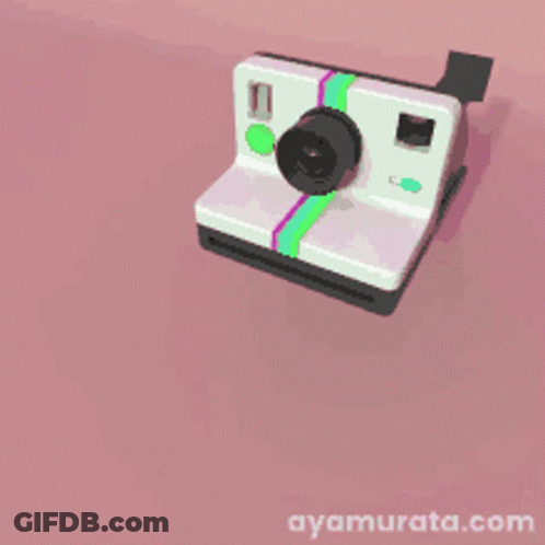 Pixel Art Camera And Picture With Ayamarata.com GIF