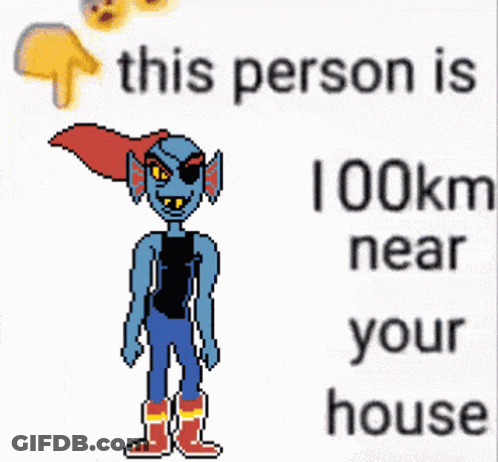 Pixel Art Cartoon 41 Km Near Your House GIF