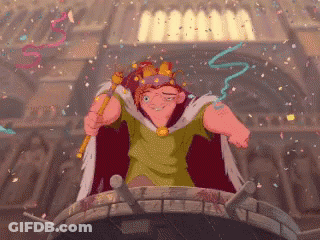 Pixel Art Cartoon Character With Crown GIF