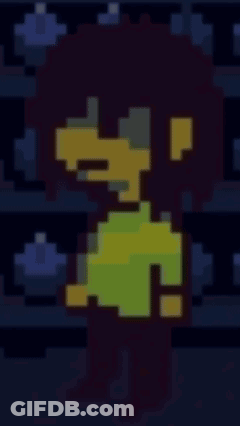 Pixel Art Cartoon Character With Green Shirt And Red Hair GIF