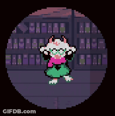 Pixel Art Cat In Front Of Building In Dark Room GIF