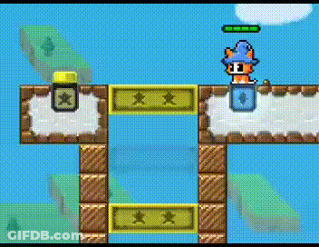 Pixel Art Cat With Hat And Wizard Hat GIF