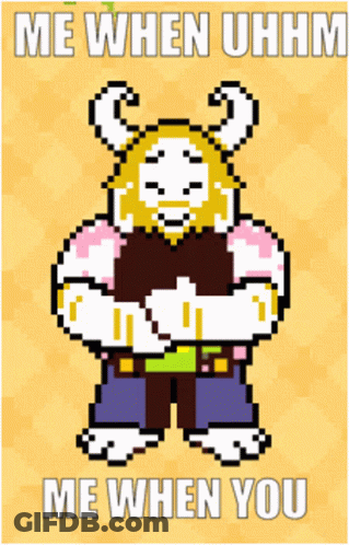 Pixel Art Character Me When Uhhm Me When You GIF