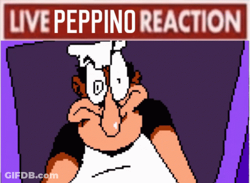Pixel Art Chef Live Peppino Reaction GIF