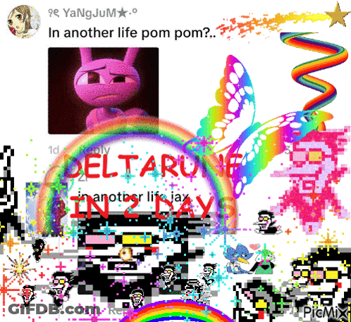 Pixel Art Collage In Another Life Pom Pom GIF
