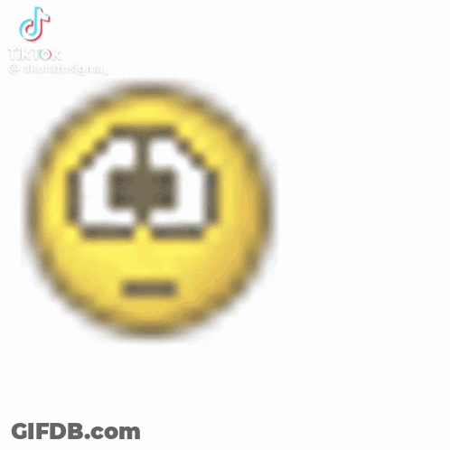 Pixel Art Crying Smiley Saying I Say That Im Happy GIF