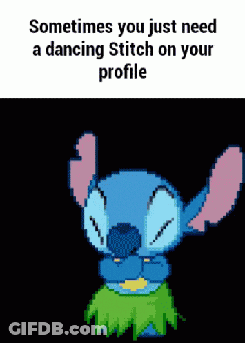 Pixel Art Dancing Stitch GIF