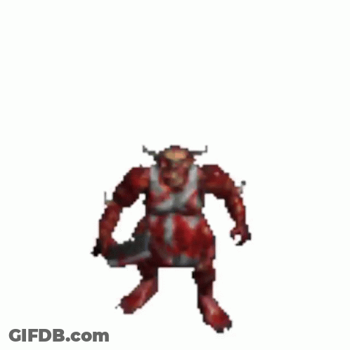 Pixel Art Demon Diablo GIF