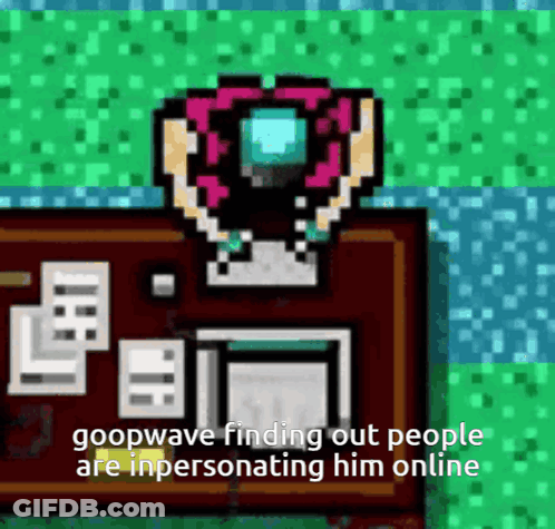 Pixel Art Desk Goopwave Finding Out People Are In Personality Him Online GIF